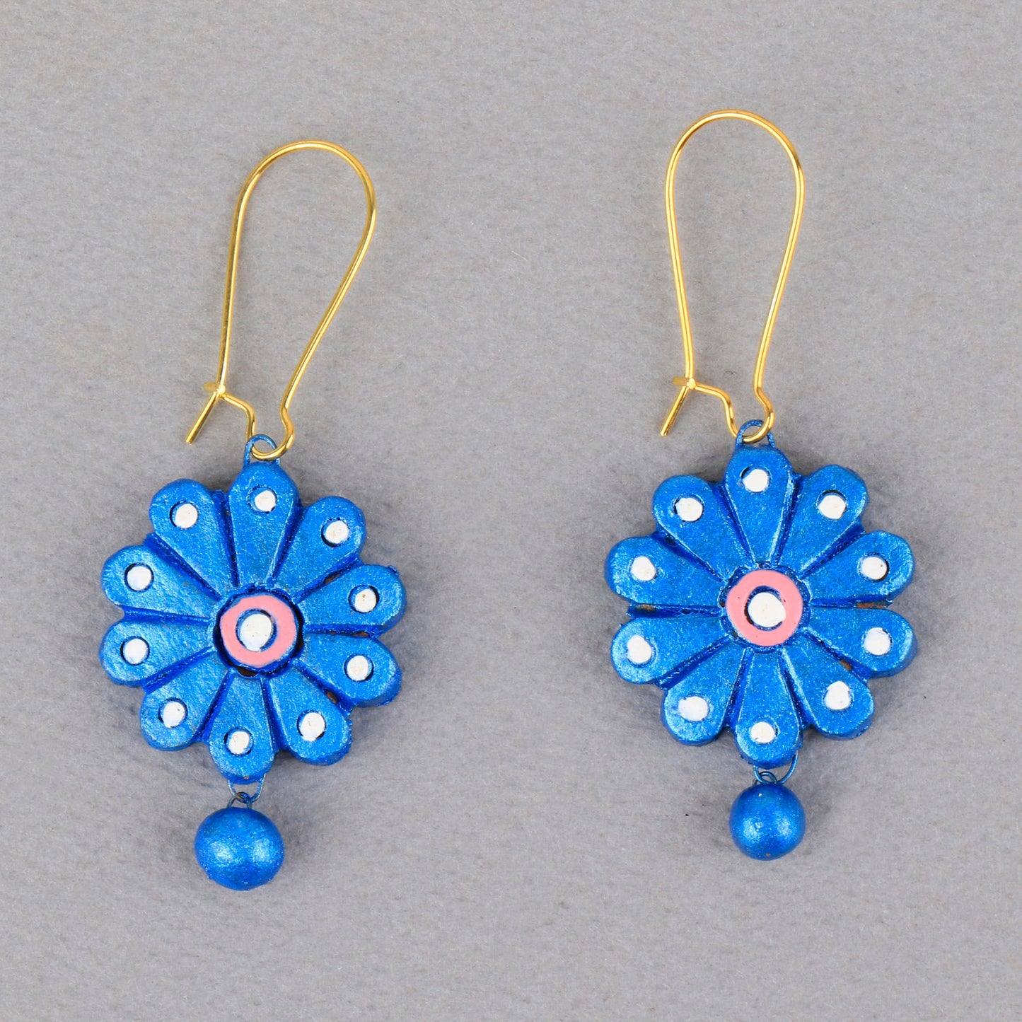 Earthenra- Handcrafted Clay Dangler Earrings