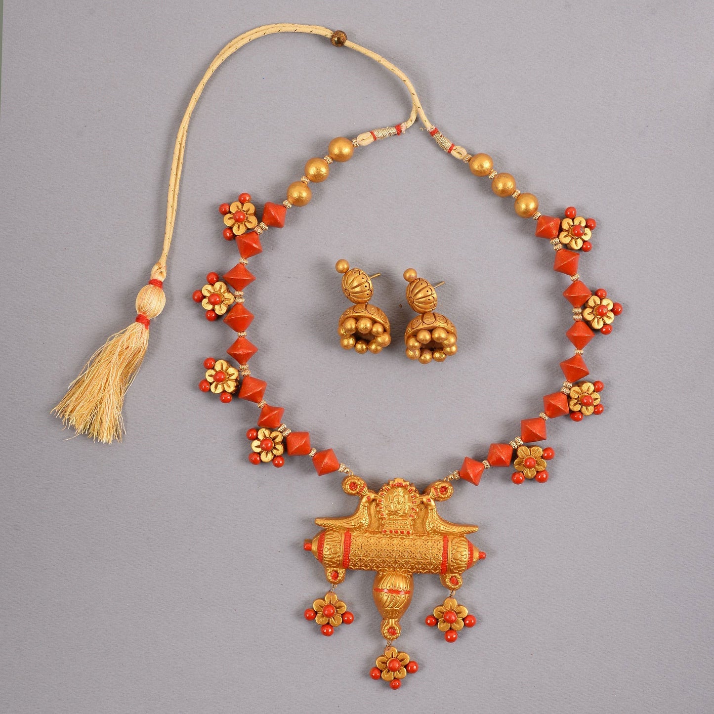 Prithika- Handcrafted Clay Necklace Set
