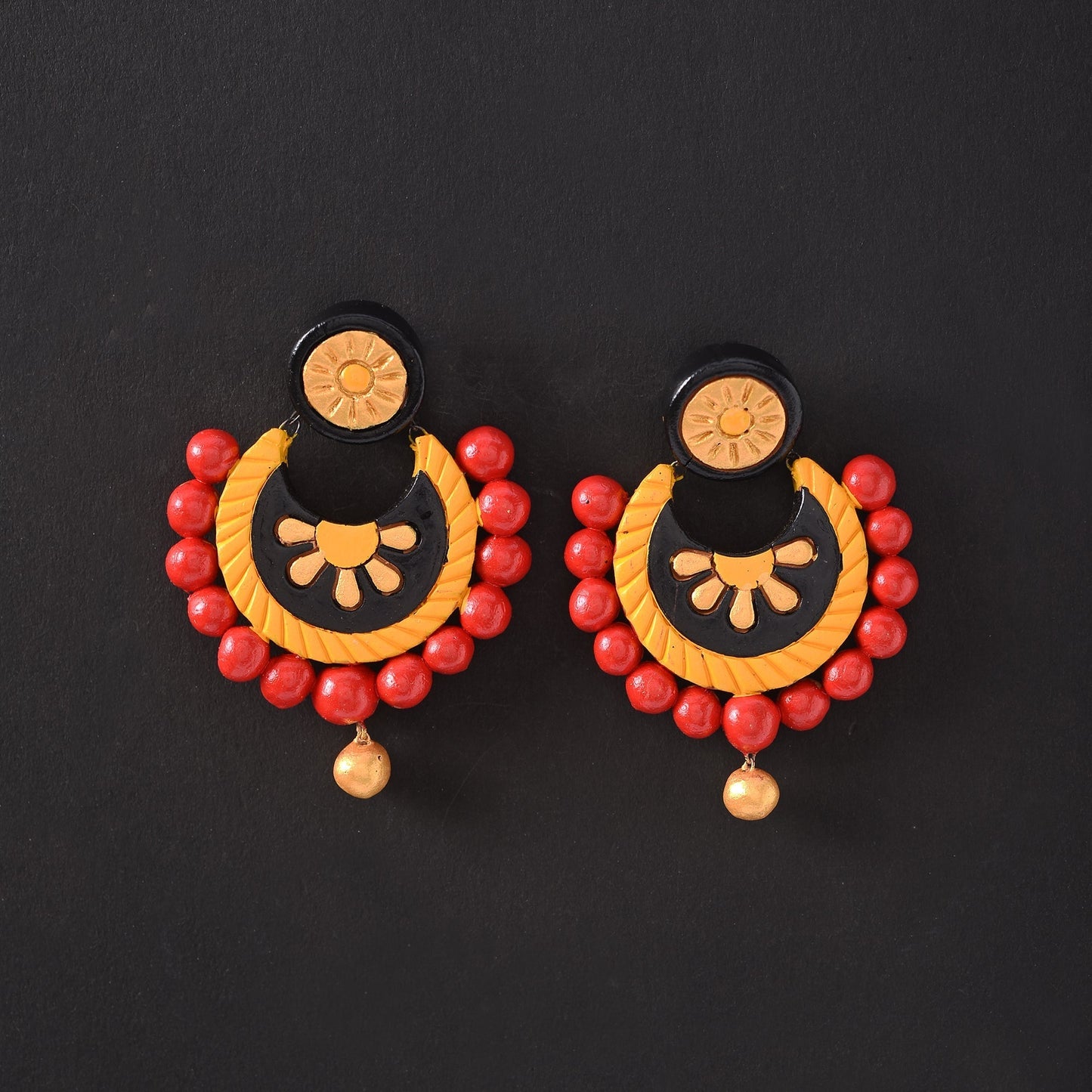Meher- Handcrafted Clay Dangler Earrings