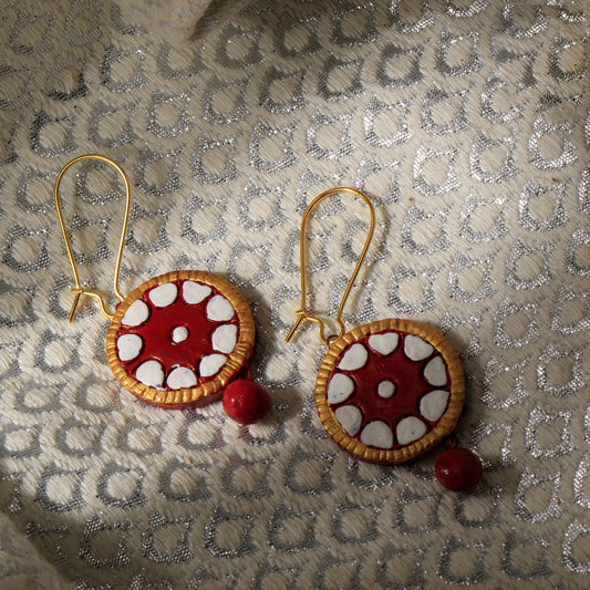 Naatini- Handcrafted Clay Dangler Earrings