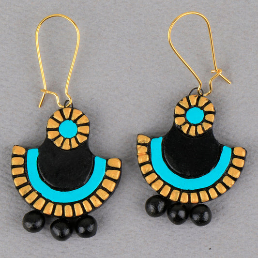 Rasiya-  Handcrafted Clay Dangler Earrings