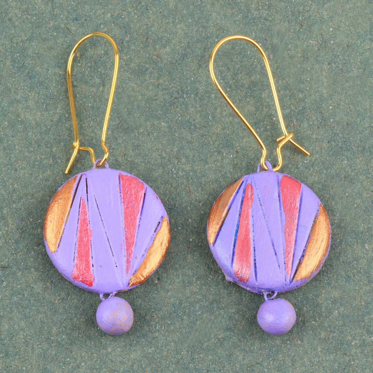 Sohni- Handcrafted Clay Dangler Earrings