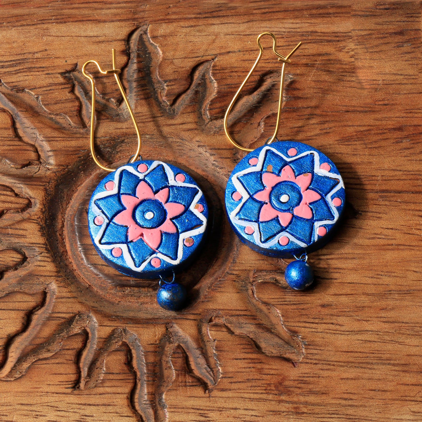 Morika- Handcrafted Clay Dangler Earrings