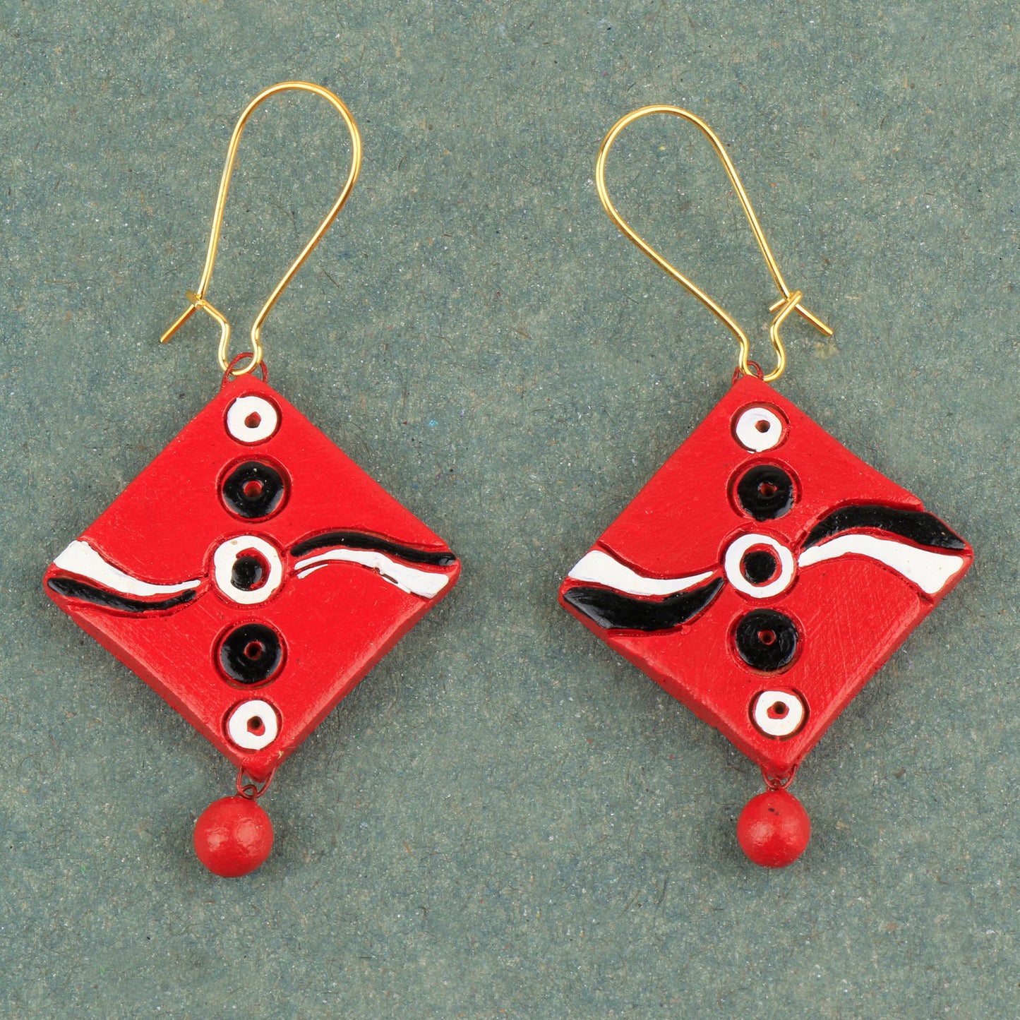 Banjara- Handcrafted Clay Dangler Earrings