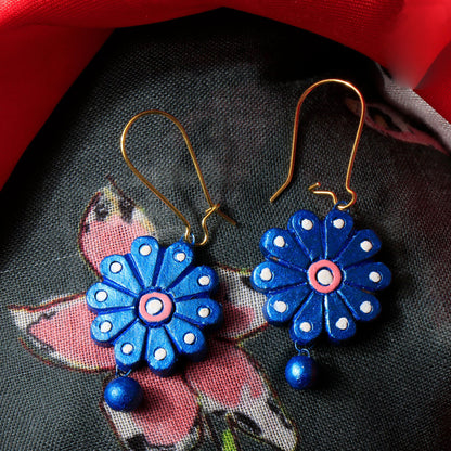 Earthenra- Handcrafted Clay Dangler Earrings