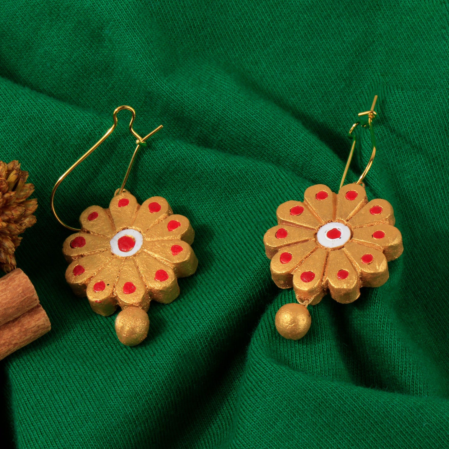 Terrani- Handcrafted Clay Dangler Earrings
