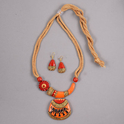Mitti Charms- Handcrafted Clay Necklace Set