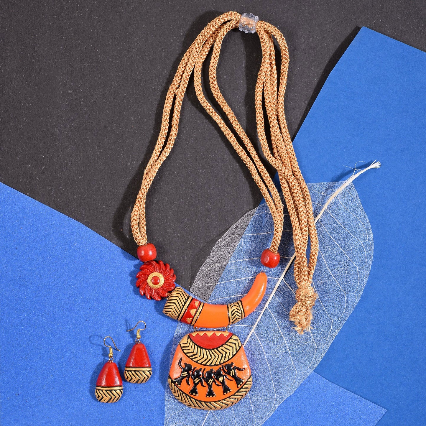 Mitti Charms- Handcrafted Clay Necklace Set