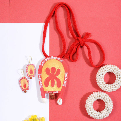 Dharti Drops- Handcrafted Clay Necklace Set