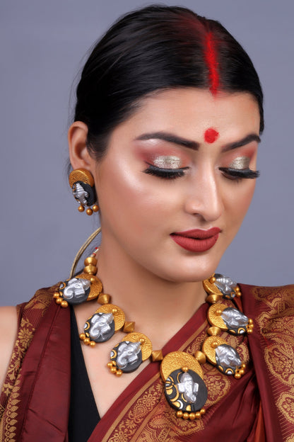 Ganesha Necklace Set